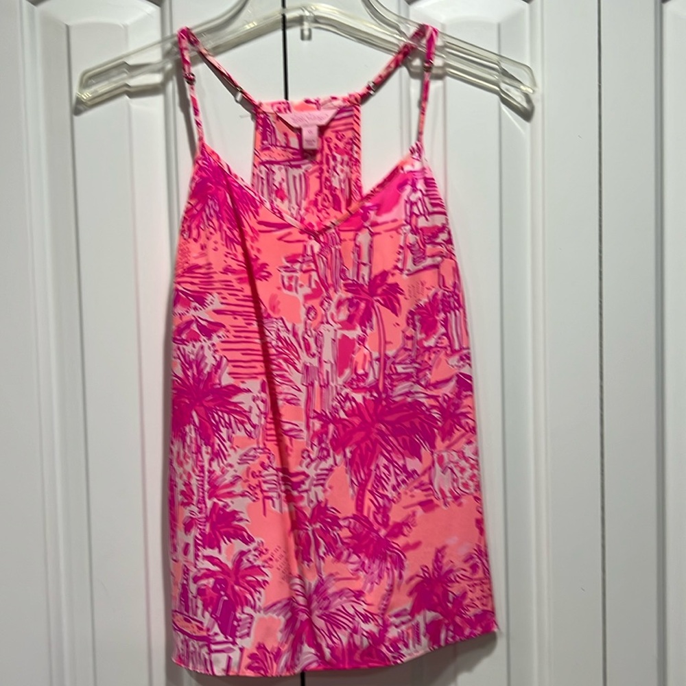 Lilly Pulitzer Women’s Silk Tropical Print Top- Size XS